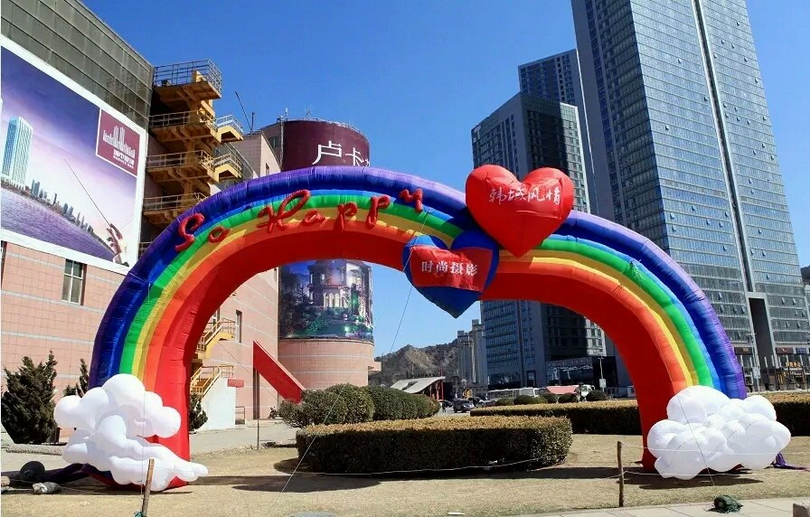柳州彩虹充气拱门