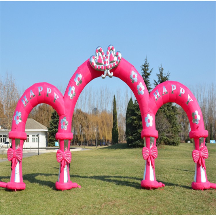 柳州粉色充气拱门